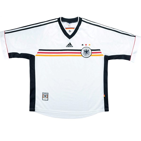 Tailandia Camiseta Alemania Primera Equipación Retro 1998 Blanco